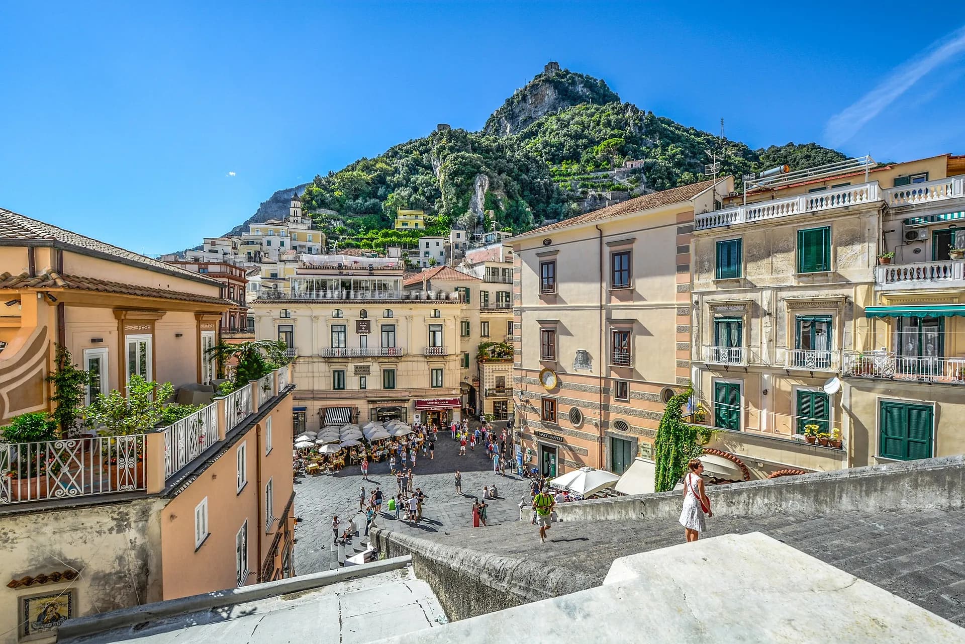 scenic amalfi coast town