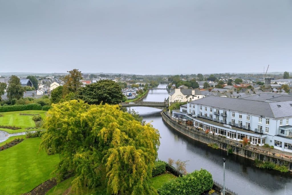 Kilkenny village over the river