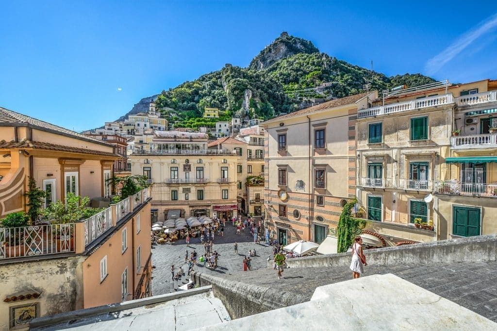 scenic amalfi coast town