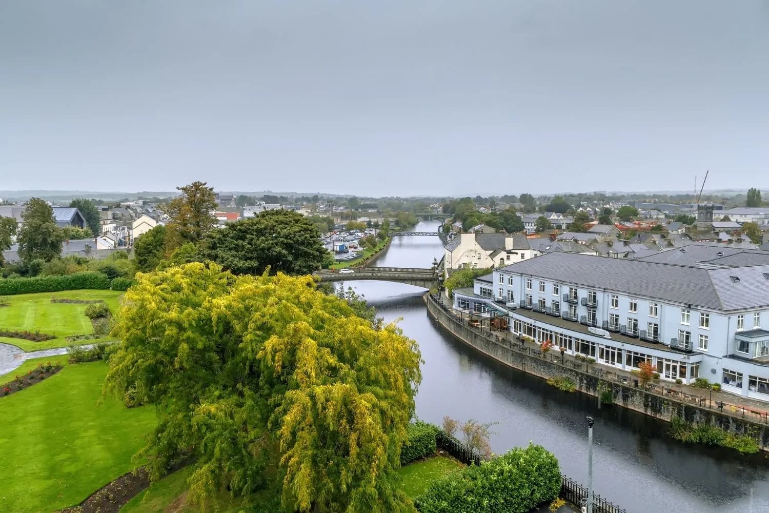 Kilkenny village over the river