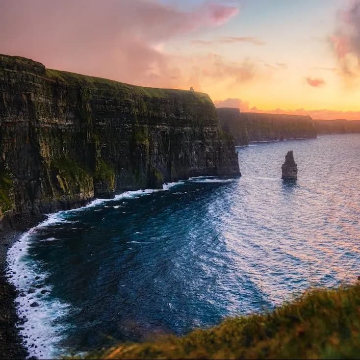 Cliffs of Moher, Ireland sunset cropped