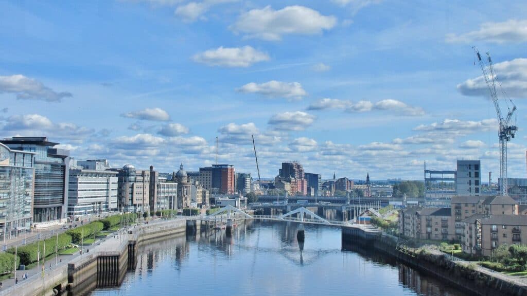 Glasgow, river clyde, UK
