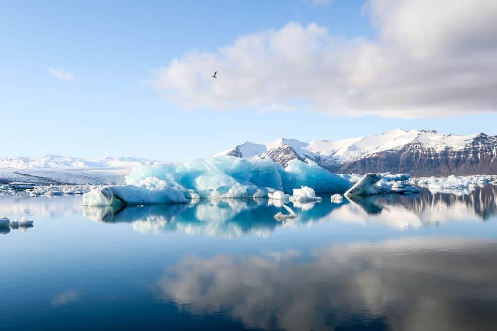 Blue Glaciers in Iceland