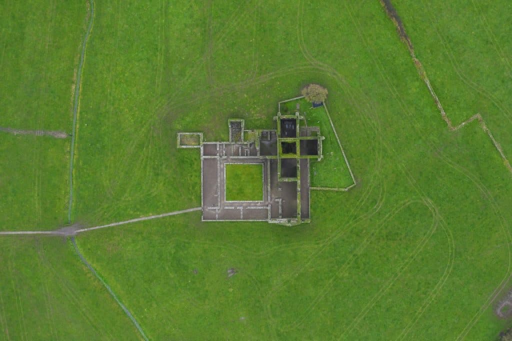 Aerial View of Rock of Cashel, Ireland