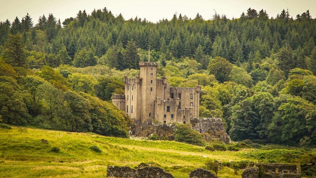 Exterior Dunvegan Castle, Isle of Skye, Scotland