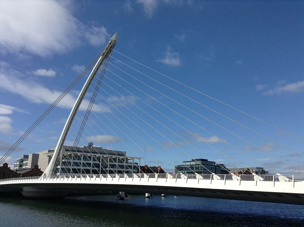 Samuel Beckett Bridge over the River Liffey, Dublin, Ireland