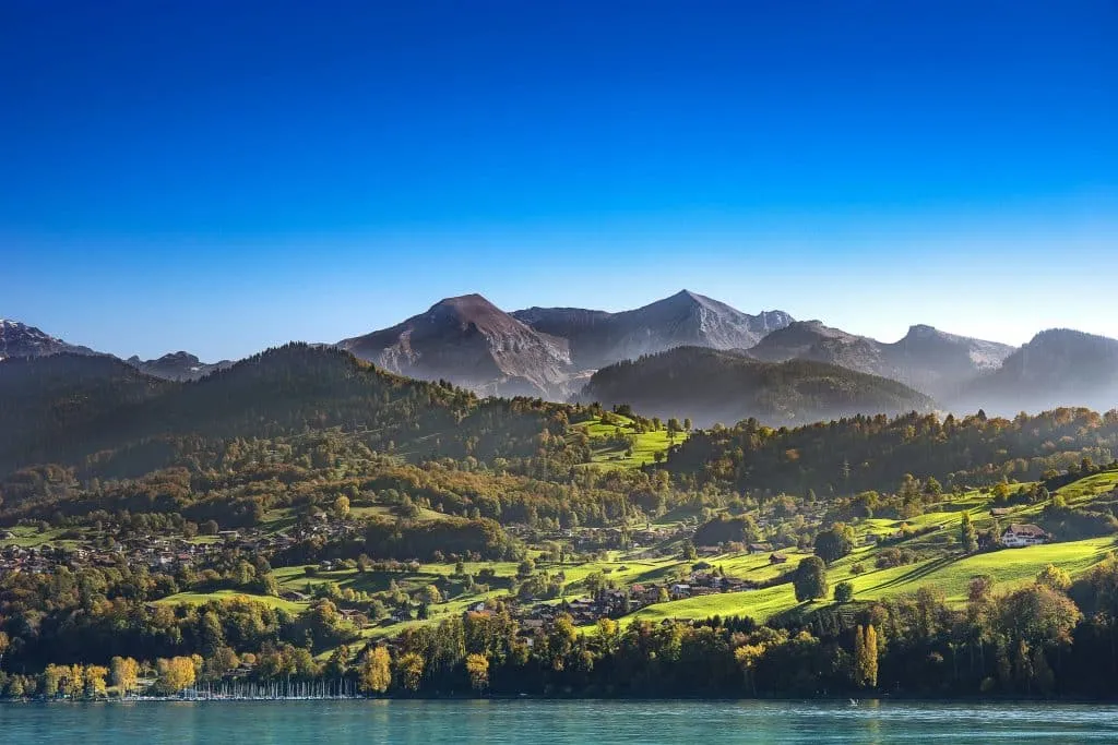 Mountain in Spiez, BE, Switzerland