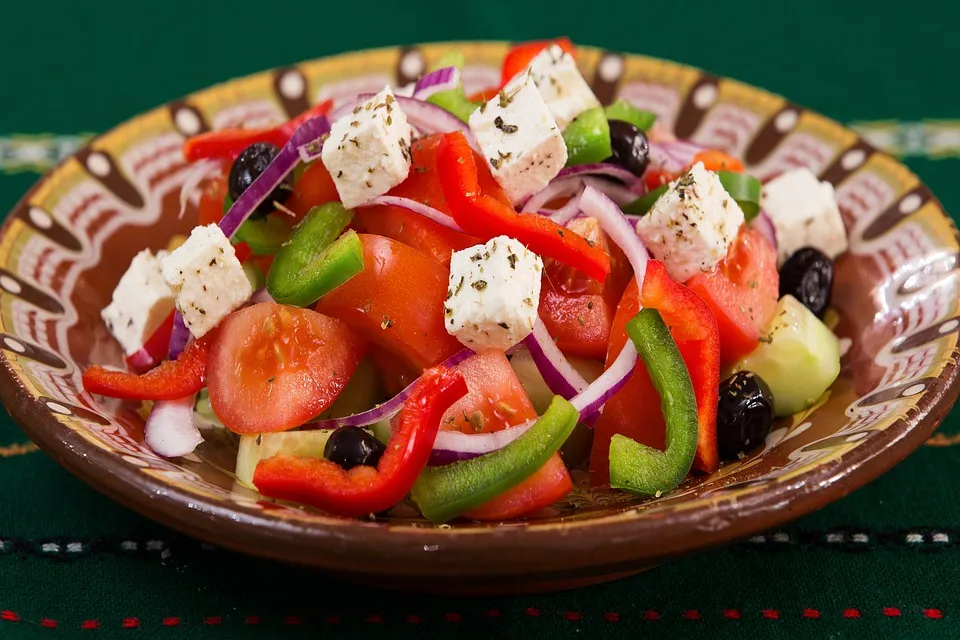 Food, Plate, Greek Salad, Caprese, Meal, Vegetables
