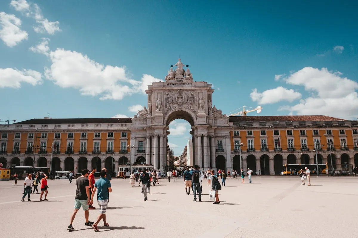 Roman Temple of Évora at golden hour, Portugal — Juniper Tours 2027 honeymoon destination