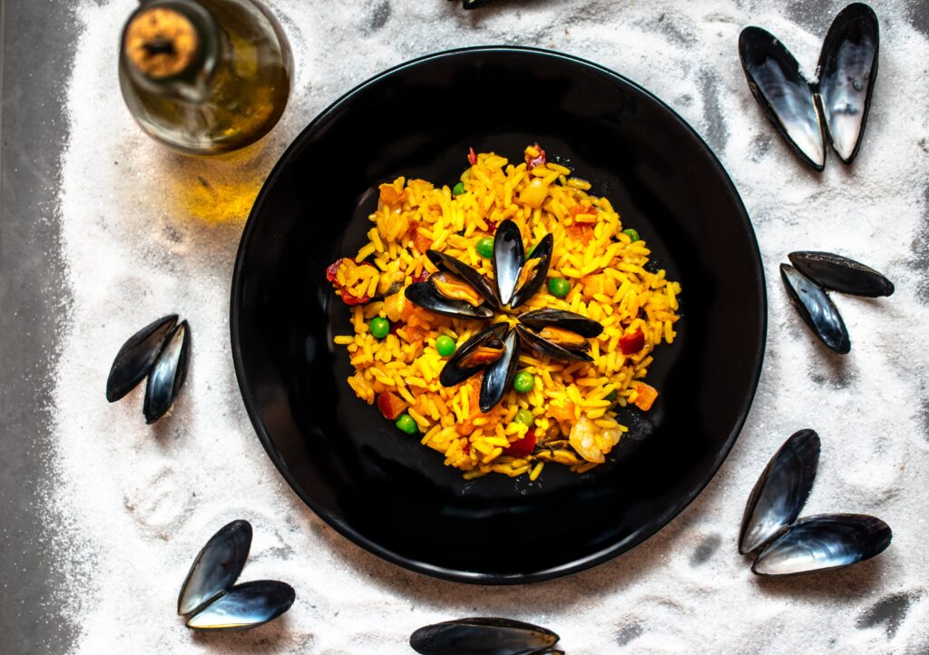 Spanish Paella Dish