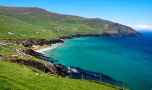 irish coast on a sunny day