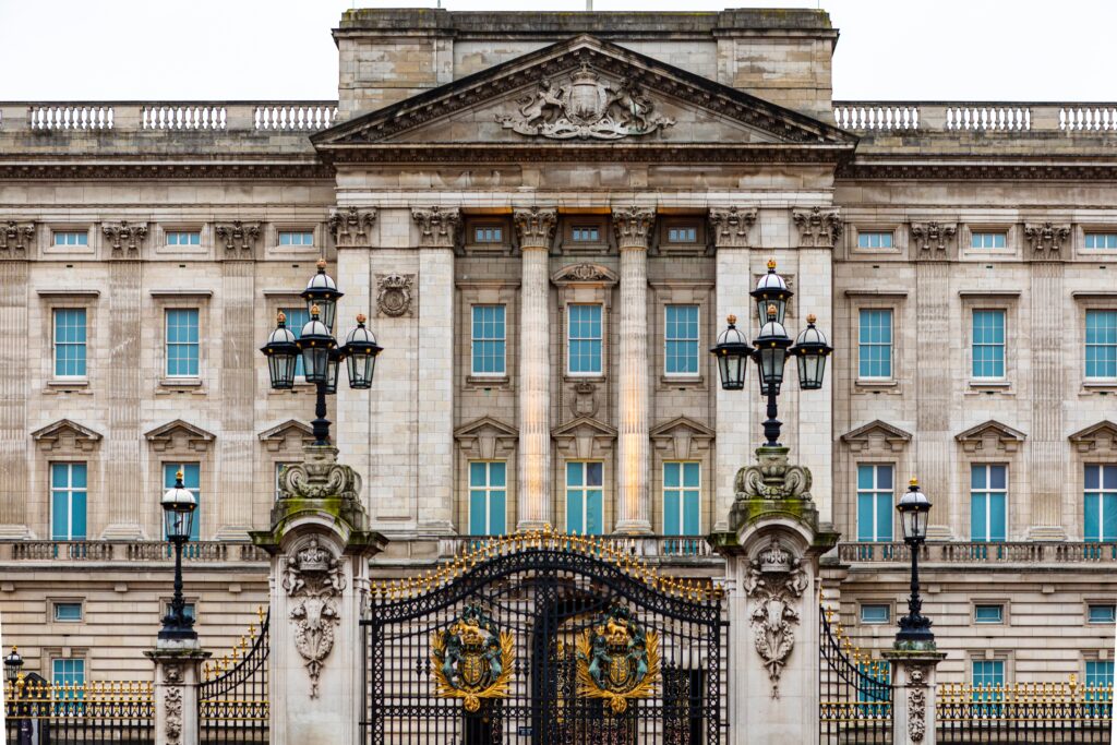 Buckingham Palace exterior and gate
