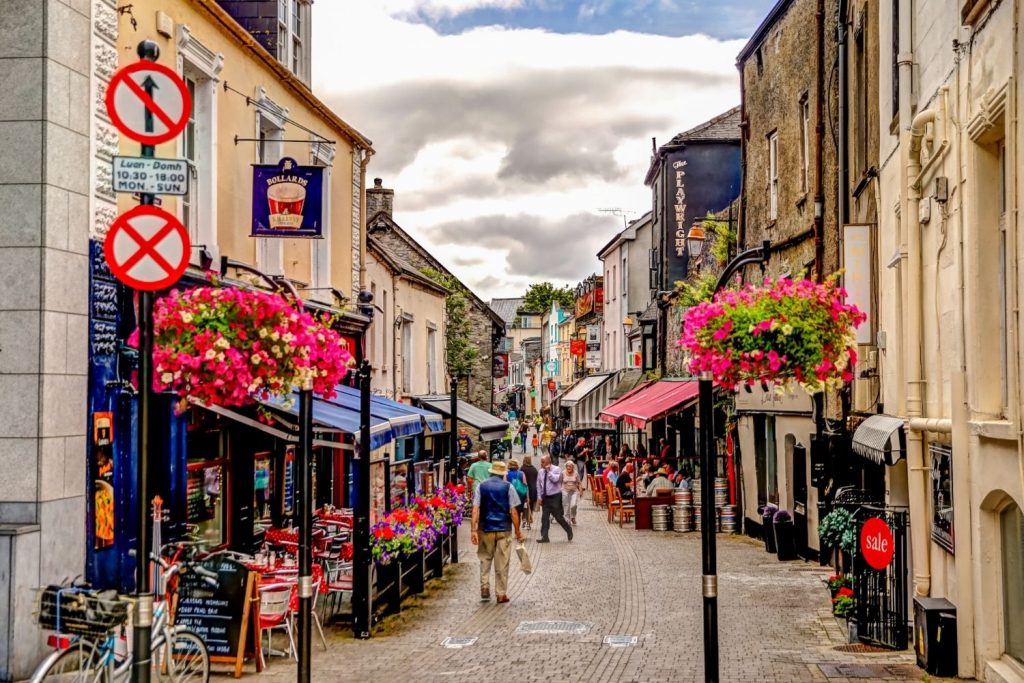 colorful streets of Kilkenny Ireland