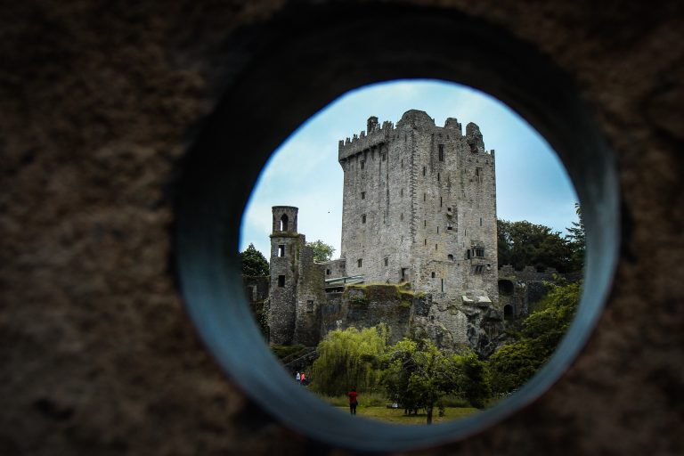 Blarney Castle through looking hole