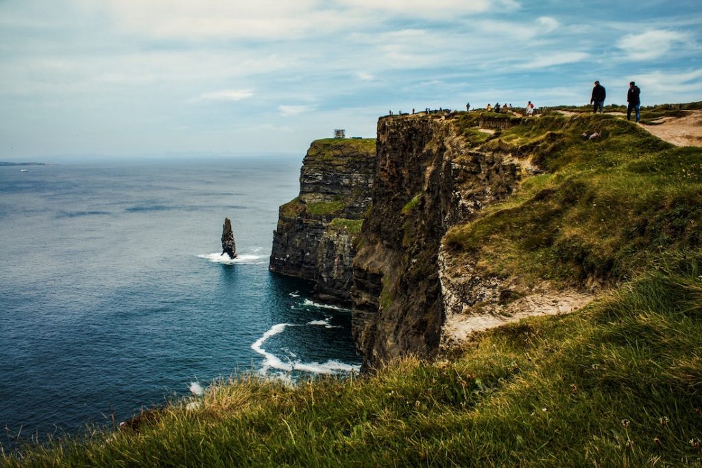 Cliffs of Moher, Ireland with ocean