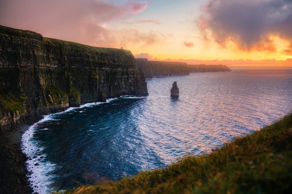 Cliffs of Moher during sunset