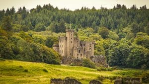 Exterior Dunvegan Castle, Isle of Skye, Scotland
