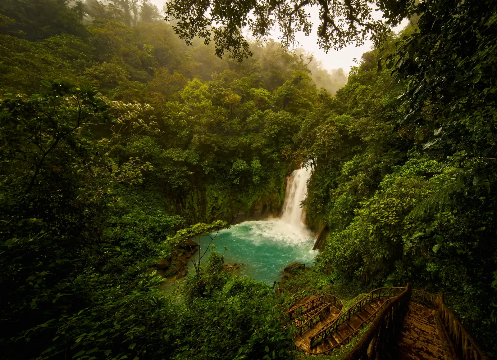 Afternoon at a Costa Rica waterfall and hot springs