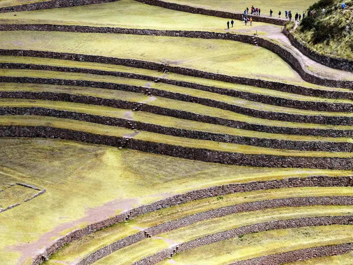 Morning among the Inca terraces of the Sacred Valley