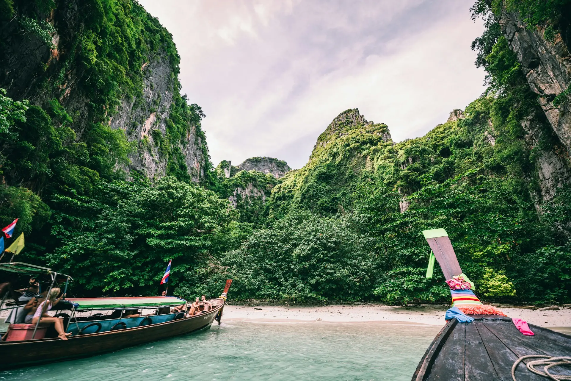 Krabi limestone karsts and Railay Beach — Thailand honeymoon